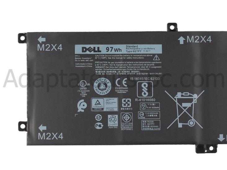 Original Batterie Dell XPS 15 9570 P56F P56F002 97Wh - Cliquez sur l'image pour la fermer