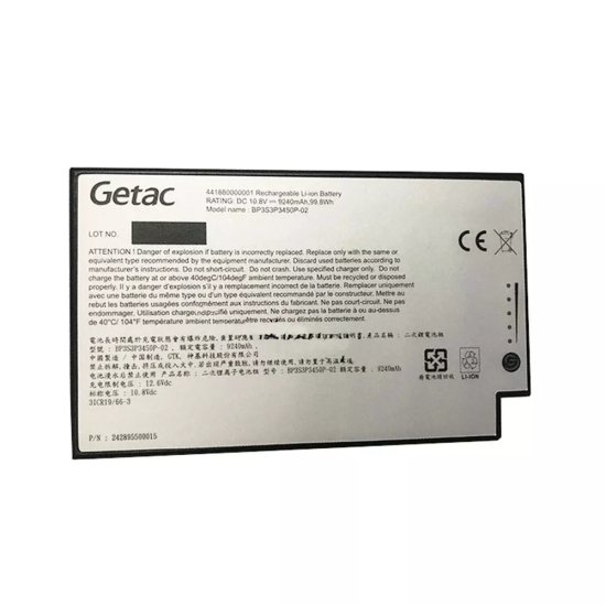 Batterie Getac 441880000001 9240mAh 99.8Wh - Cliquez sur l'image pour la fermer