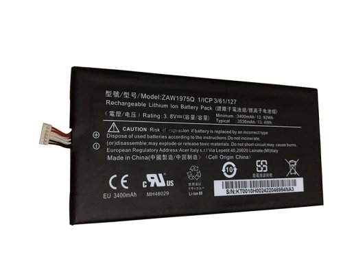 Original 3400mAh 12.92Wh Batterie Acer Iconia Tab 7 A1-713HD