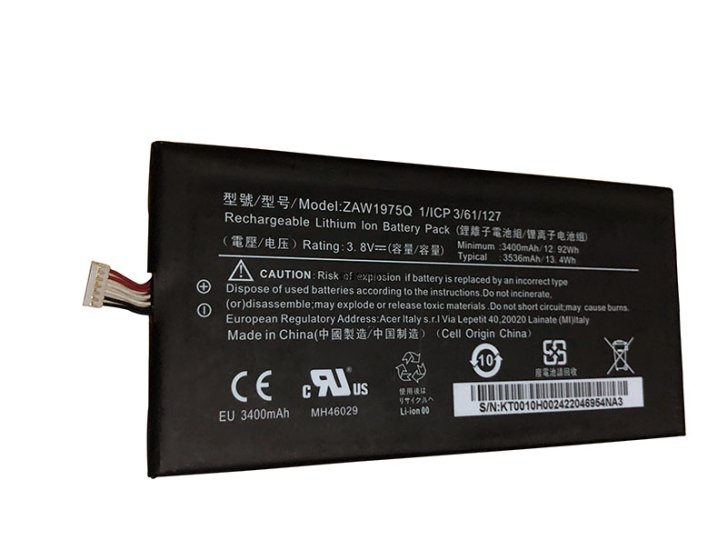 Original 3400mAh 12.92Wh Batterie Acer KT.0010H.002 KT0010H002 - Cliquez sur l'image pour la fermer