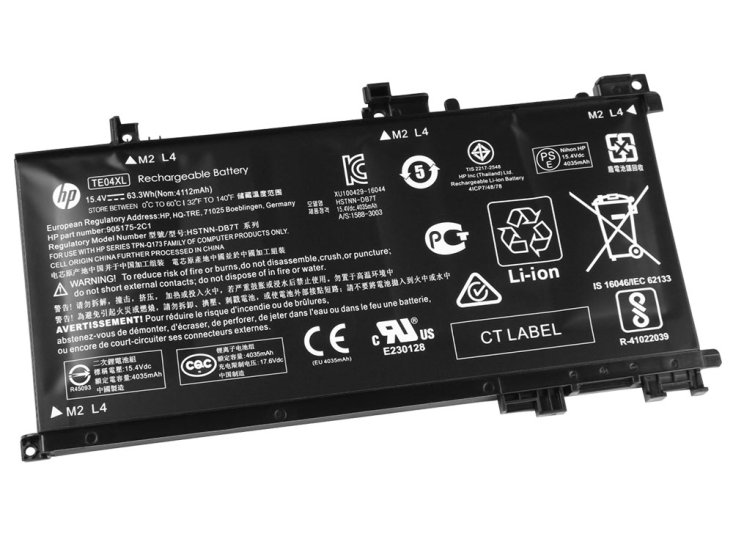 Original Batterie HP Omen 15-ax242nf 15-ax207no 4112mAh 63.3Wh - Cliquez sur l'image pour la fermer