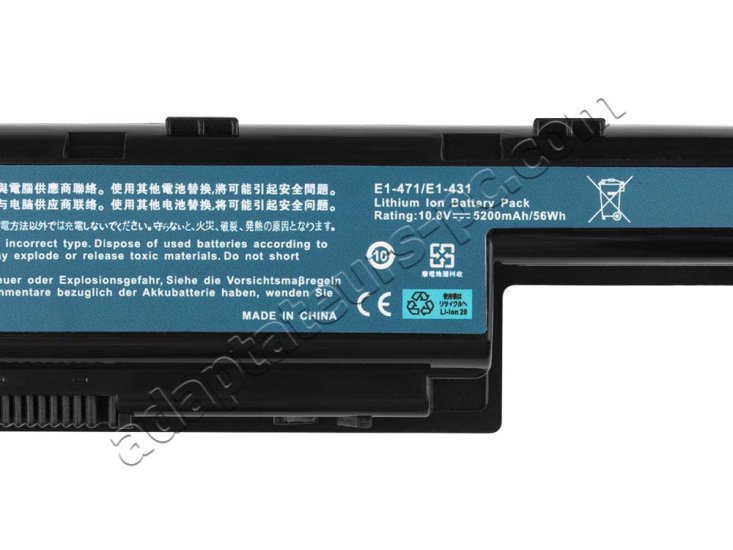 5200mAh Batterie pour Packard Bell EasyNote TE11HC-B8308G50Mnks - Cliquez sur l'image pour la fermer