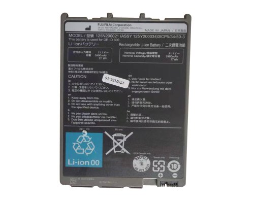 Original Batterie Fujitsu 125N200021 125Y200034 125N100050 2400mAh 27Wh