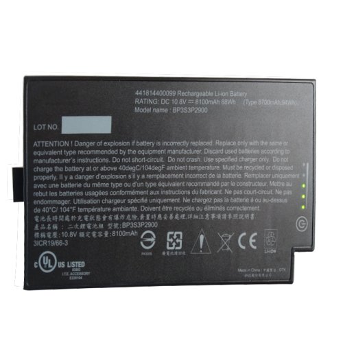 Batterie Getac BP3S3P2600(S) 8100mAh 88Wh