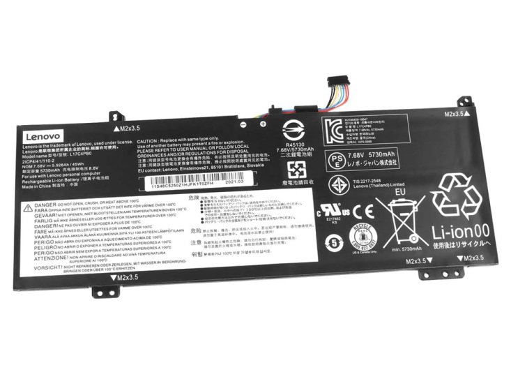 Original Batterie Lenovo Yoga 530-14IKB 81EK 5928mAh 45Wh - Cliquez sur l'image pour la fermer