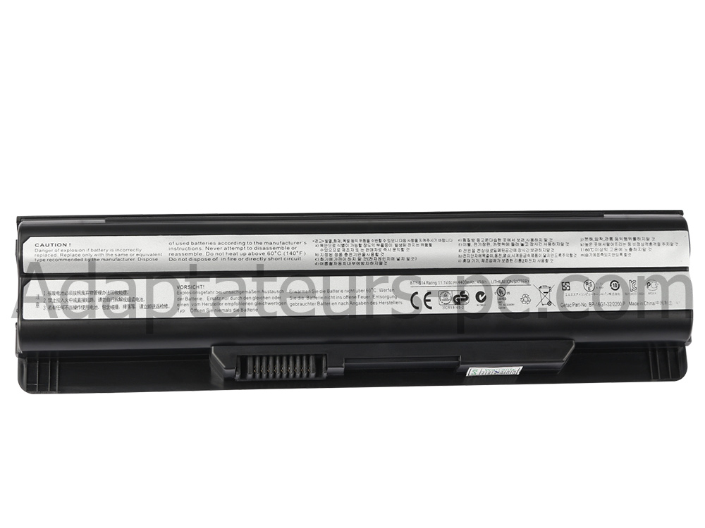 4400mAh Batterie pour MSI ge60 2pf-622in ge60 2pf-639sg ge60 2pf-675xhu