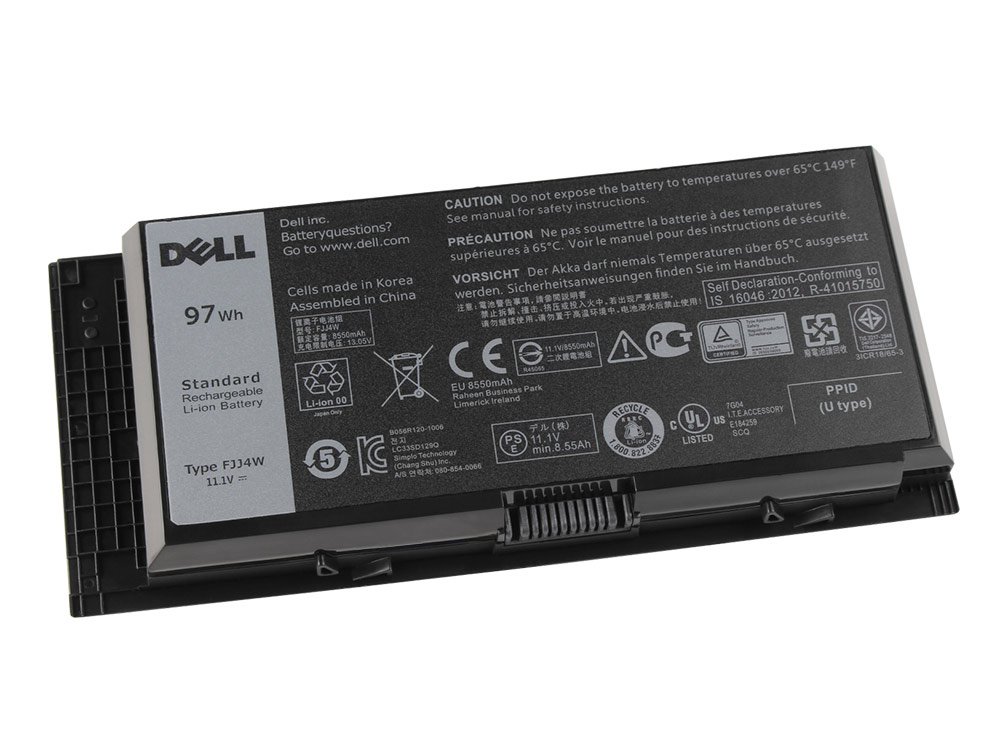 97Wh Batterie pour Dell FJJ4W