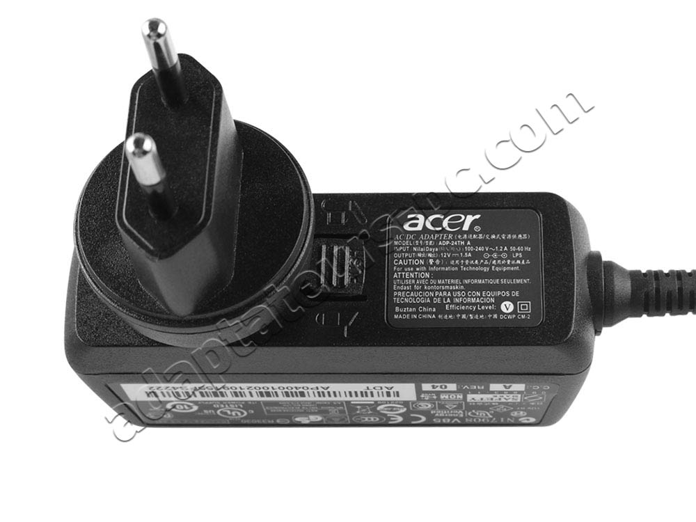 Original 18W Acer Aspire Switch SW5-017-117R AC Adaptateur Chargeur