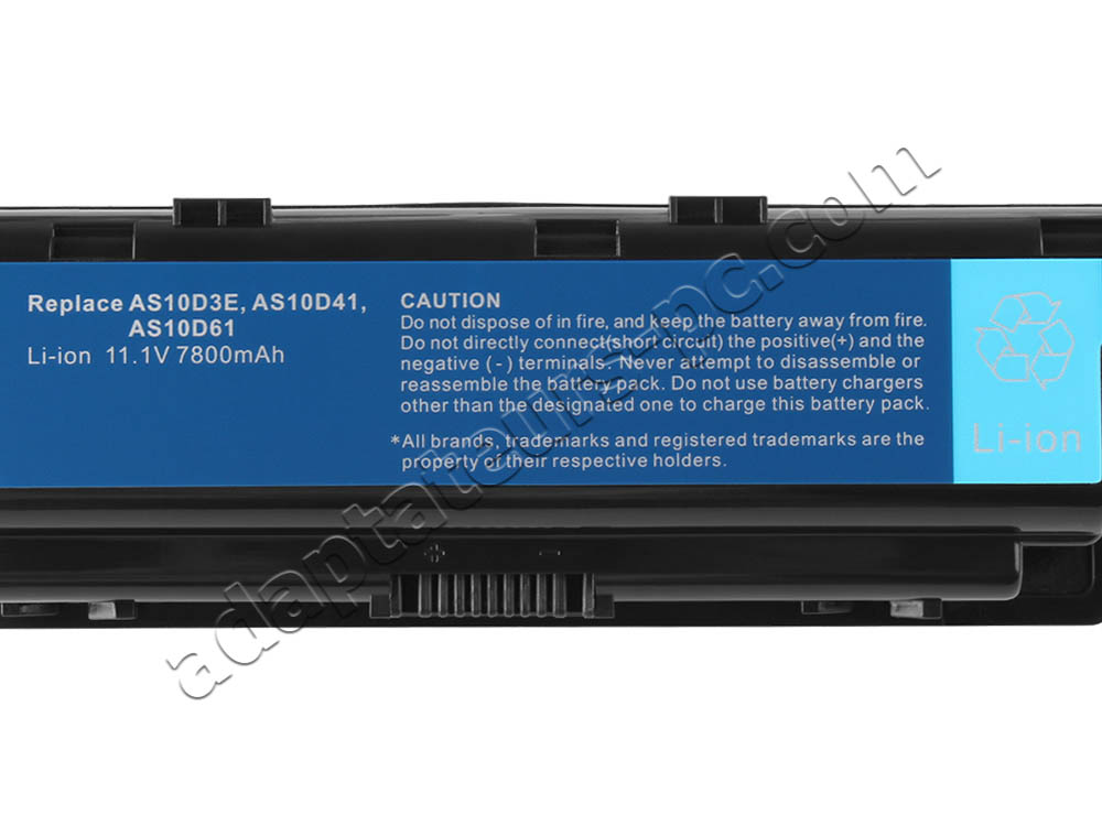 7800mAh Batterie Emachines AS10D31