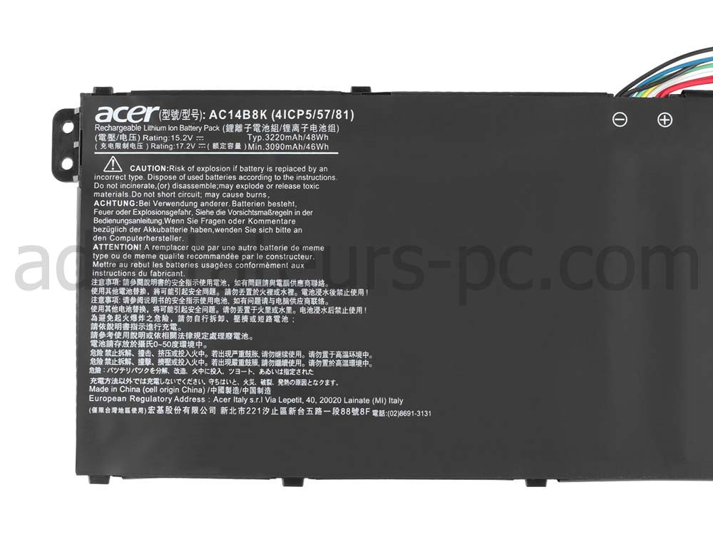 Original 3220mAh 48Wh Batterie Acer Aspire 7 A715-71G-554N