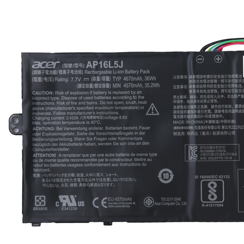 Original 4670mAh 36Wh Batterie Acer Swift 5 SF514-53T-52FS