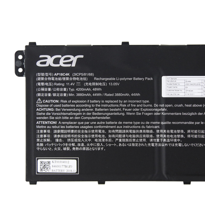 Original 4200mAh 48Wh Batterie Acer Aspire 5 A515-43G-R05T