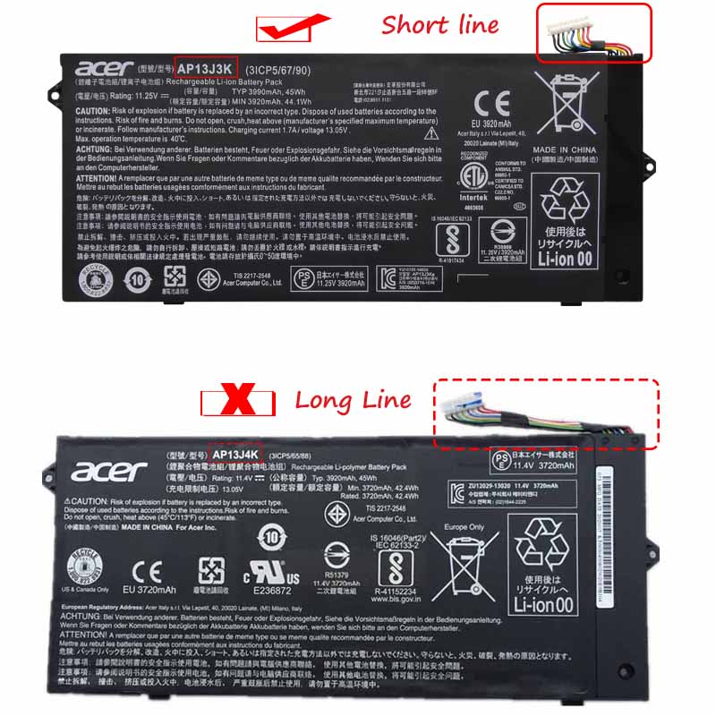 Original 3990mAh 45Wh Batterie Acer Chromebook 11 C732