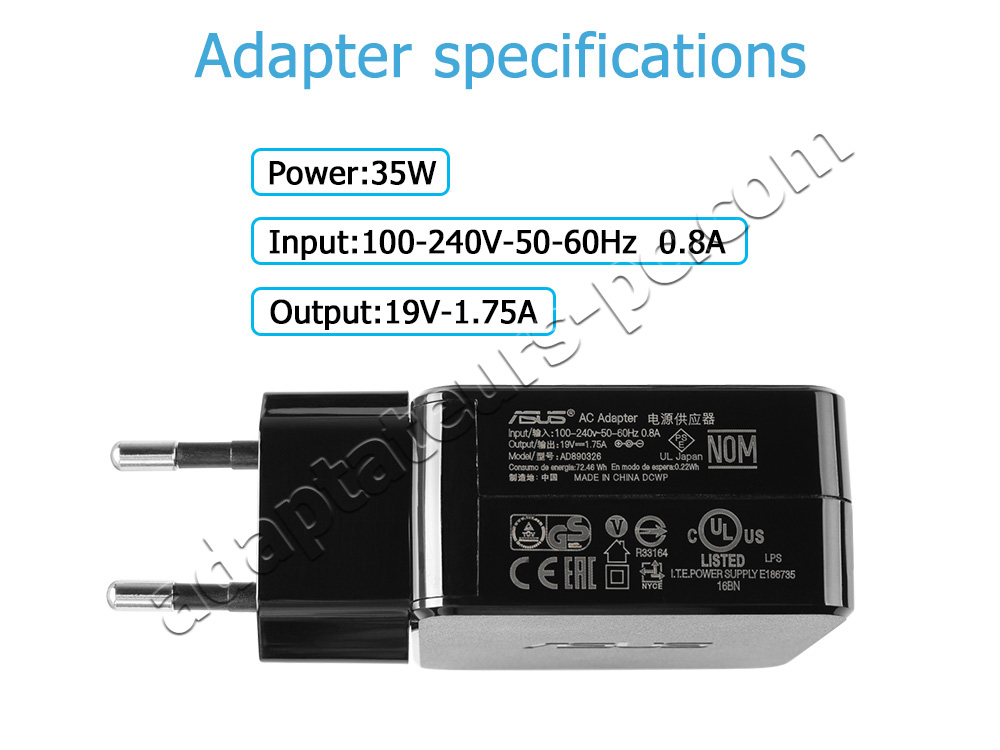 Original 33W Chargeur Asus VivoBook 14 E410MA E410M AC Adaptateur