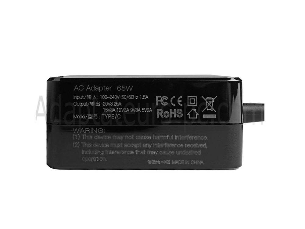 65W USB-C AC Adaptateur Chargeur Asus ZenBook UX392FN-AB014T