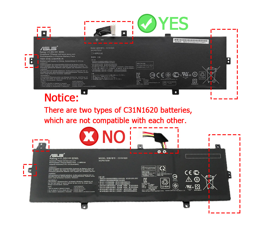 Original Batterie Asus PRO P5440FA P5440FF 4335mAh 50Wh