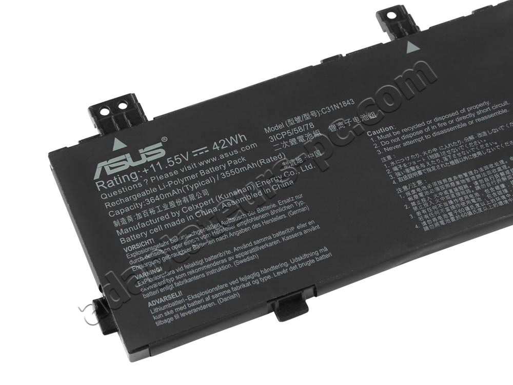 Original Batterie Asus VivoBook S15 S532FA S532F 42Wh