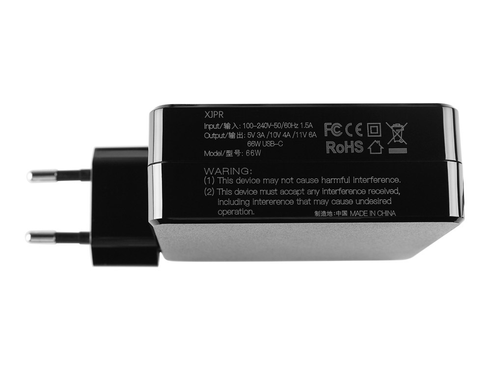 66W XJPR USB-C Type-C Rapide Chargeur Remplacement pour ANG-AN00