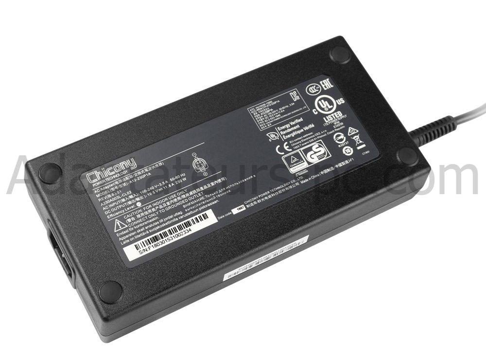 230W AC Adaptateur Chargeur pour Alienware Aurora M7700