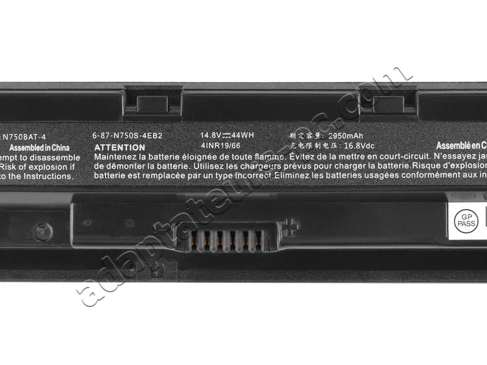 2950mAh 44Wh Batterie Clevo 6-87-N750S-31C00