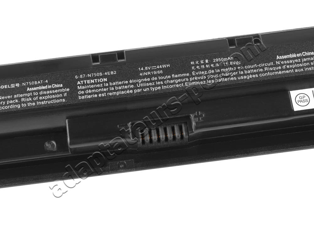 2950mAh 44Wh Batterie Clevo 6-87-N750S-31C00