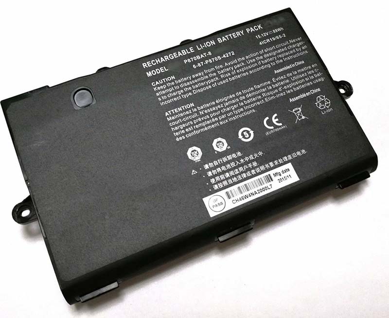 6000mAh 89Wh Batterie Clevo 6-87-P870S-4273A