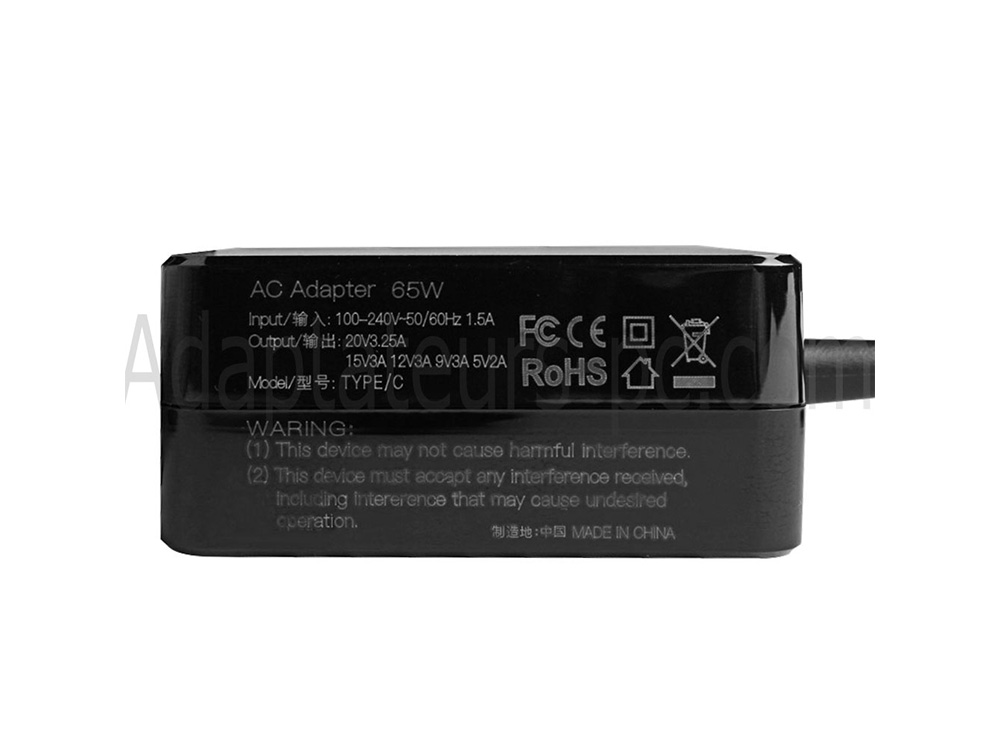 65W Dell TB3-based portable SSDs AC Adaptateur Chargeur