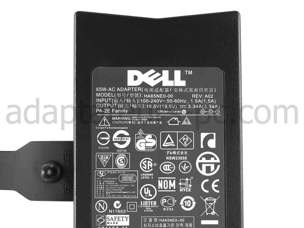 65W Original AC Adaptateur Chargeur pour Dell 310-4002 310-4408 310-3149