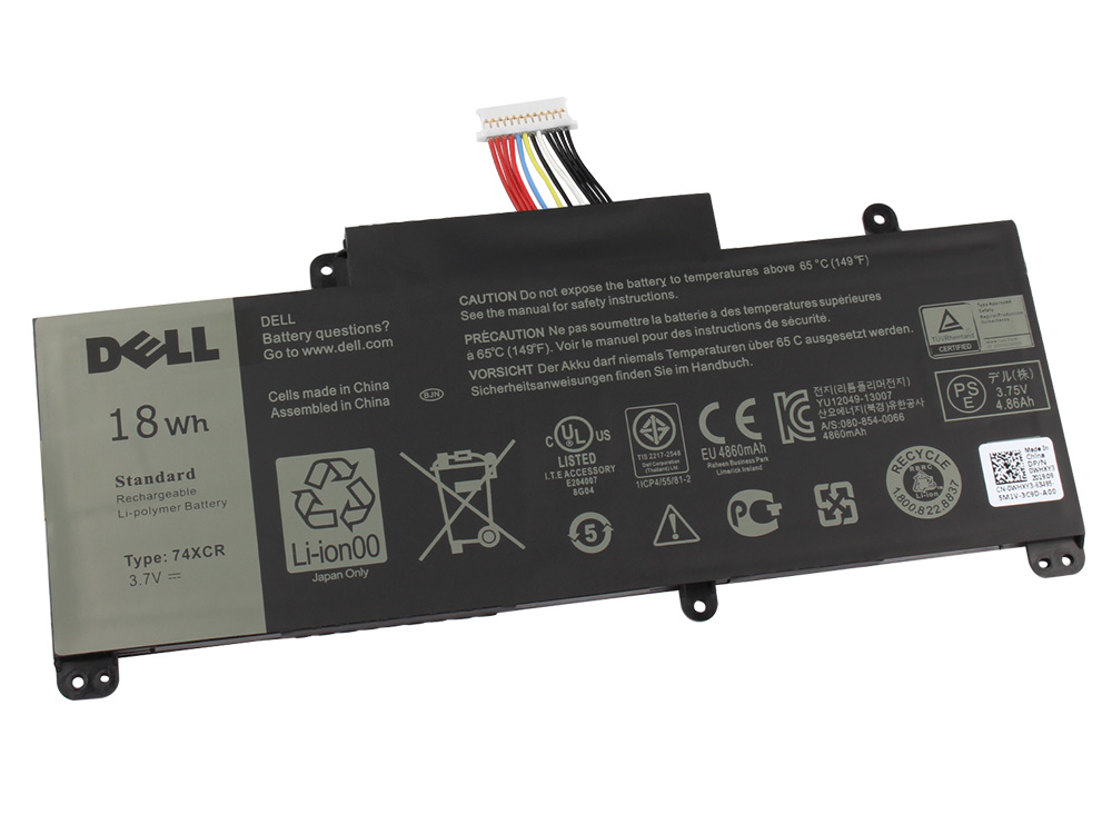 18Wh Original Batterie Dell VXGP6 X1M2Y