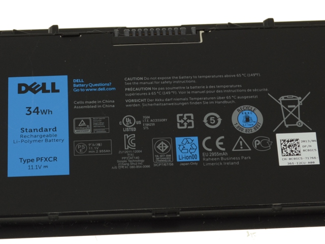 34Wh Batterie pour Dell Latitude E7440 P40G B