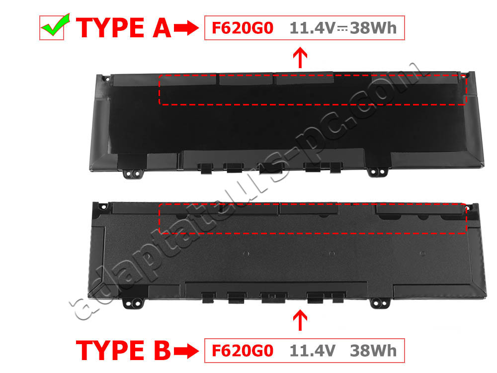 38Wh Original Batterie Dell Inspiron 13 7380 P83G002