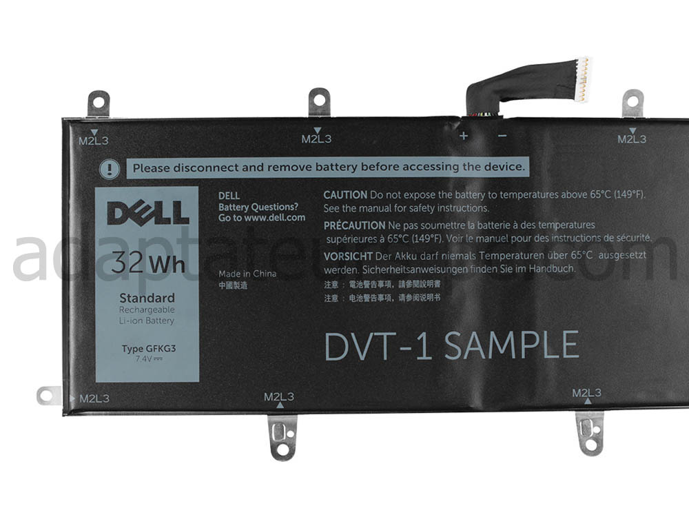 Original 32Wh Batterie Dell Venue 10 Pro 5056 10Pin