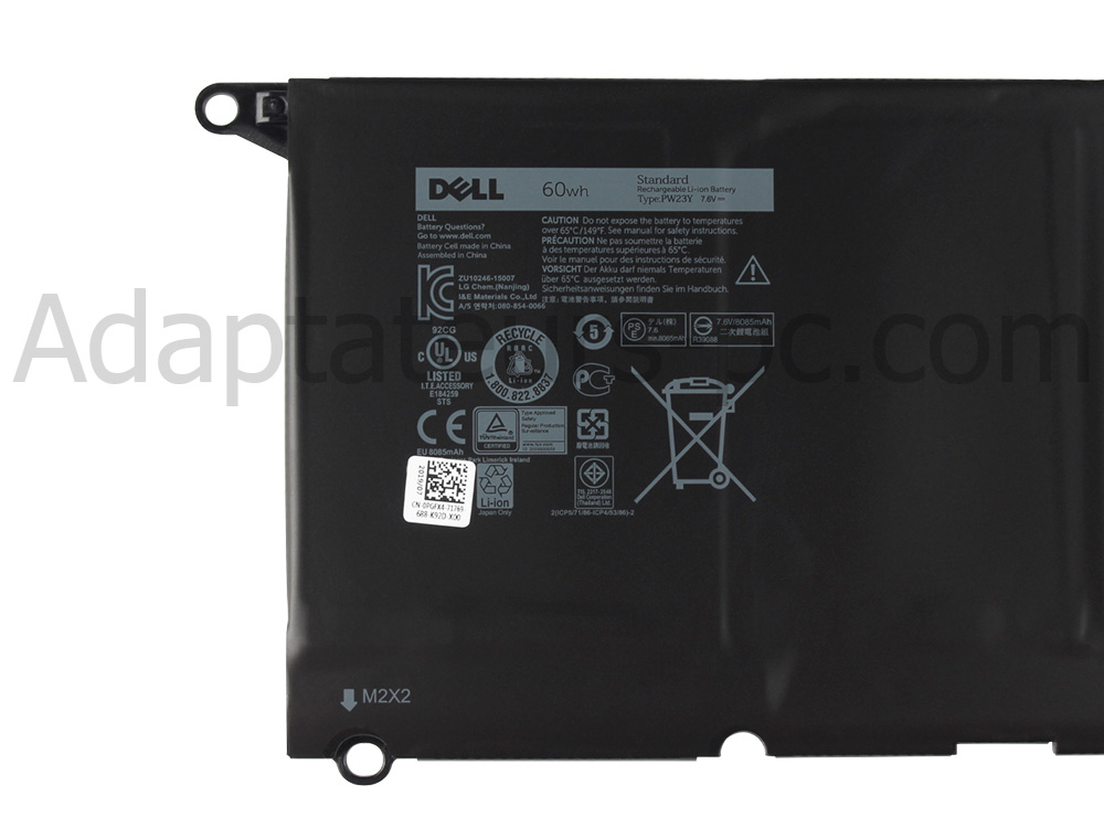 Original Batterie Dell XPS 13 9360-3783 60Wh