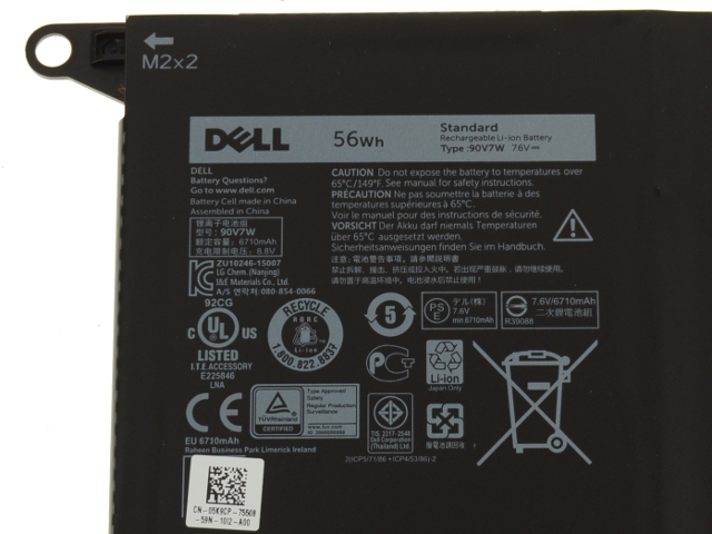 56Wh Original Batterie Dell XPS 13-9343