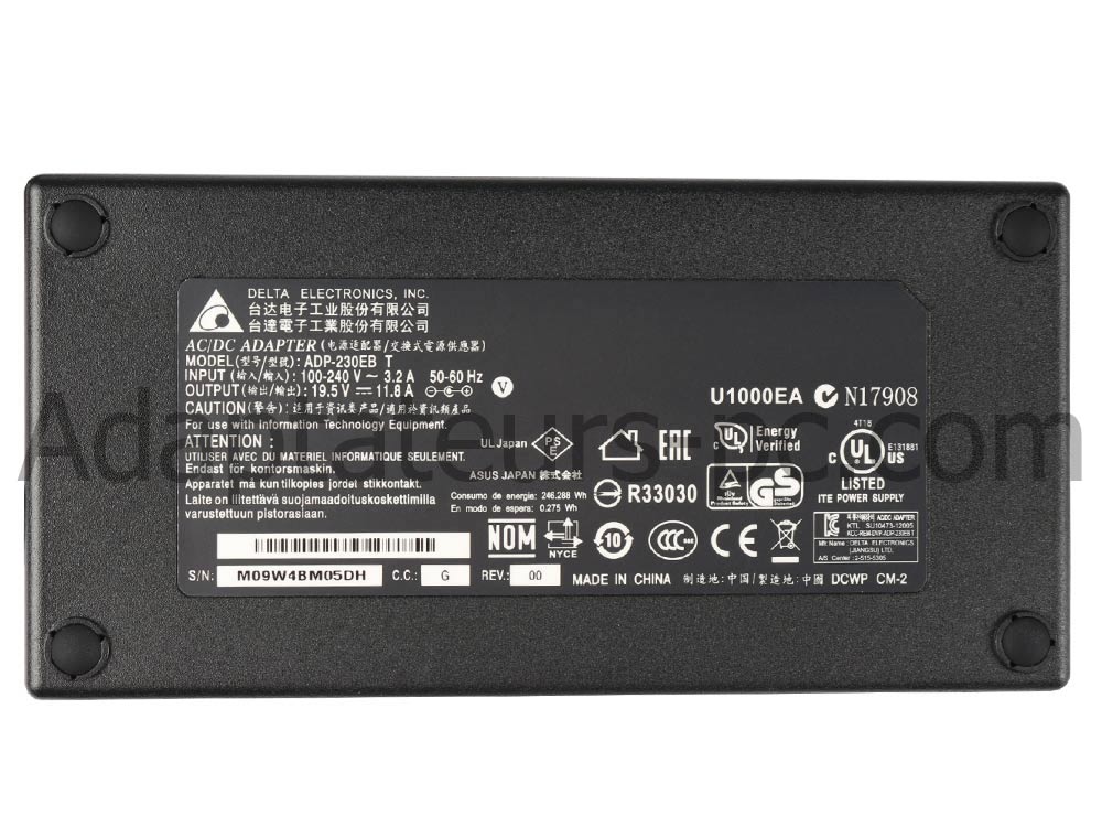 Adaptateur Chargeur Original Aorus X7 DT v6 230W + Cable