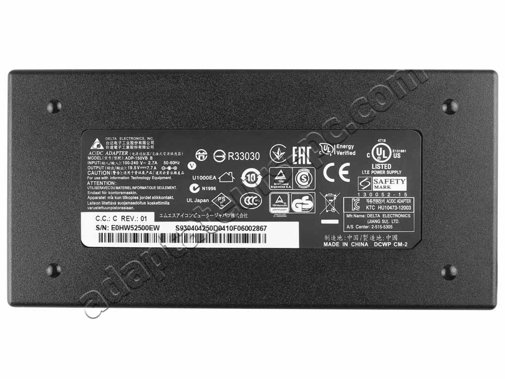 150W MSI S93-0404250-D04 AC Adaptateur Chargeur