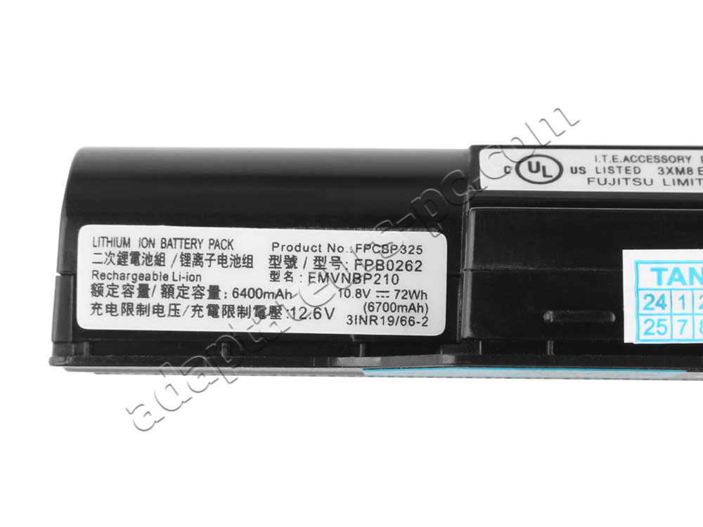 Original Batterie Fujitsu Celsius H720 5800mAh 63Wh