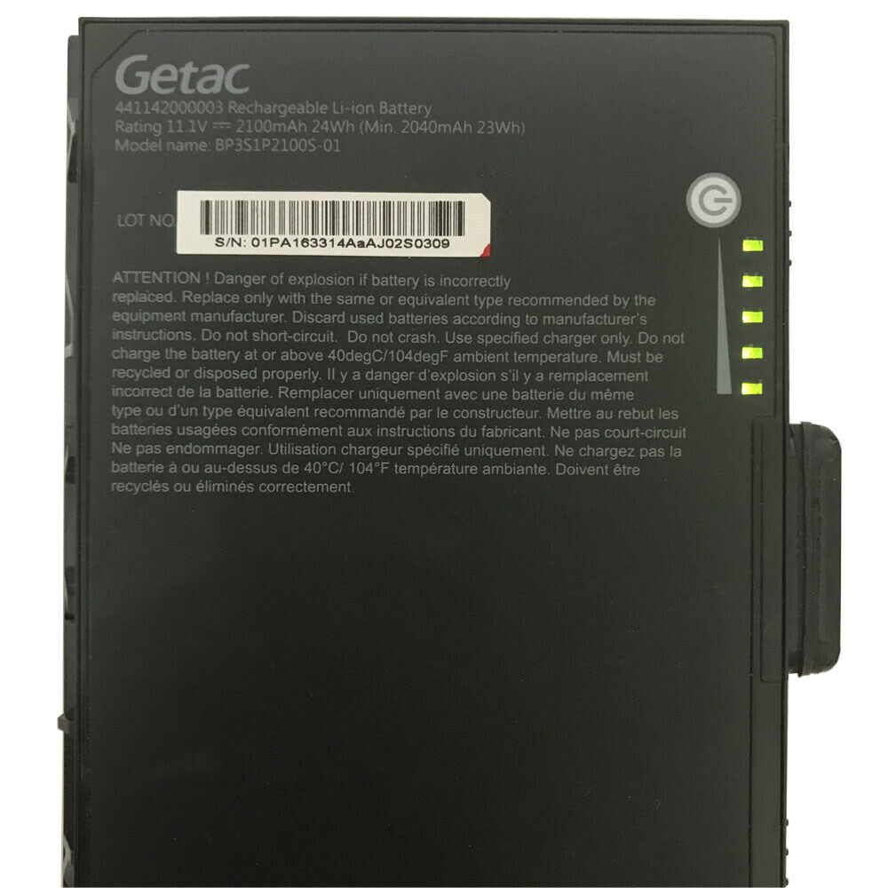 Batterie Getac 441129000001 2100mAh 24Wh