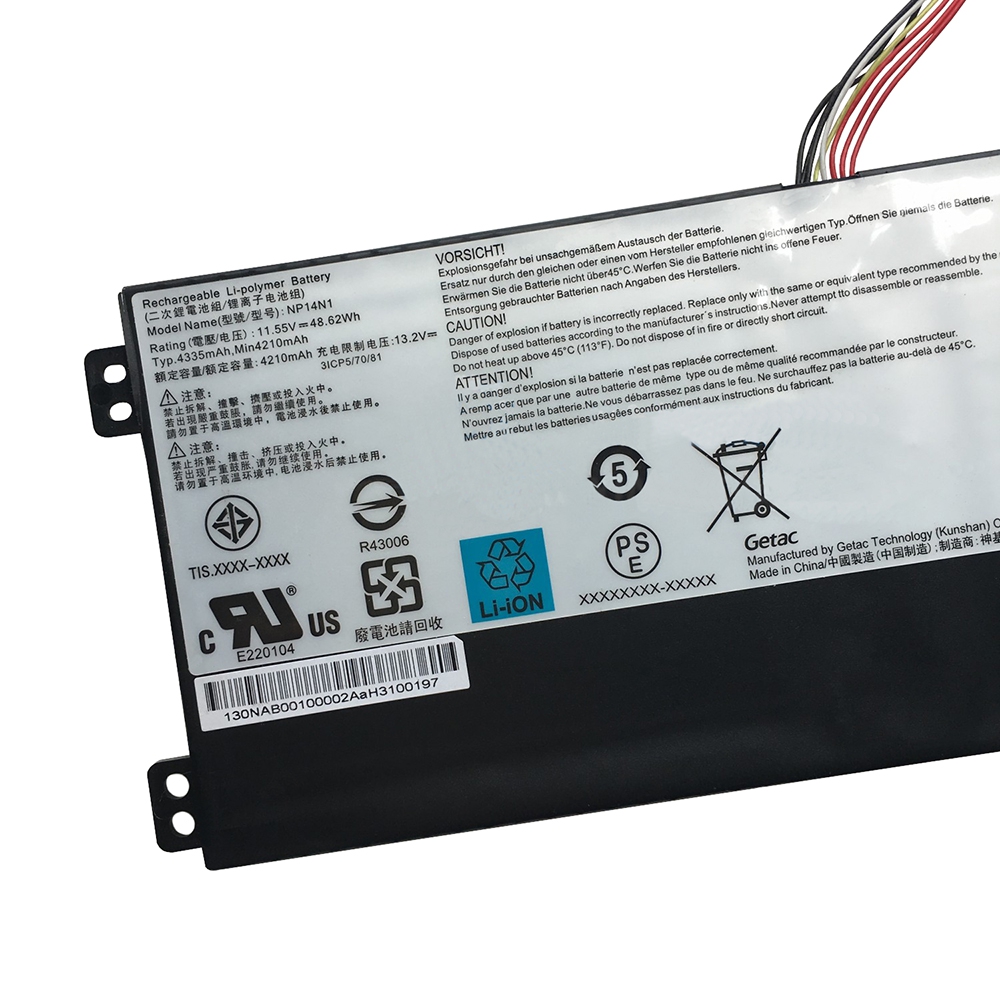 Batterie Getac NP14N1 4210mAh 48.62Wh