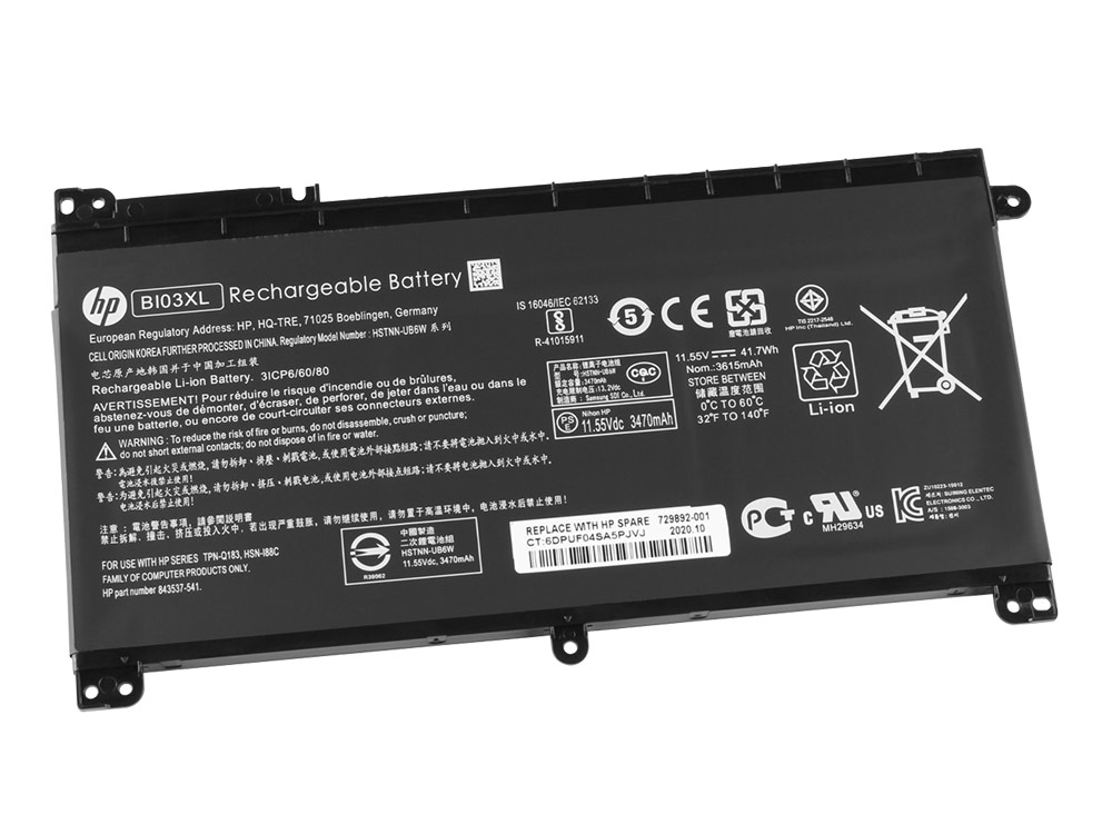 Original Batterie HP ProBook x360 11 G1 EE 3470mAh 41.7Wh