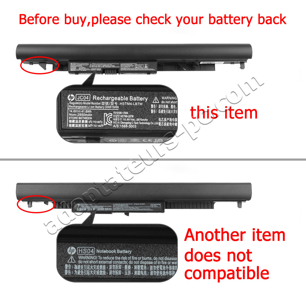 Original Batterie HP JC03 JC04 2850mAh 41.6Wh