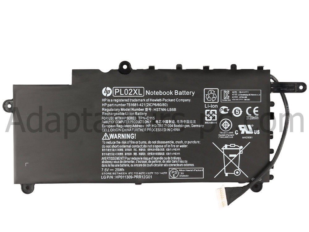 29Wh Batterie Original pour HP Pavilion X360 11-n102ne 11-n102tu 11-n103tu