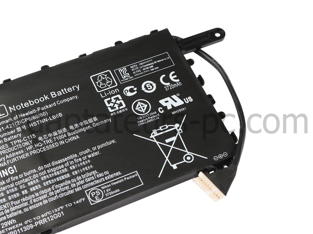 29Wh Batterie Original pour HP Pavilion X360 11-n102ne 11-n102tu 11-n103tu