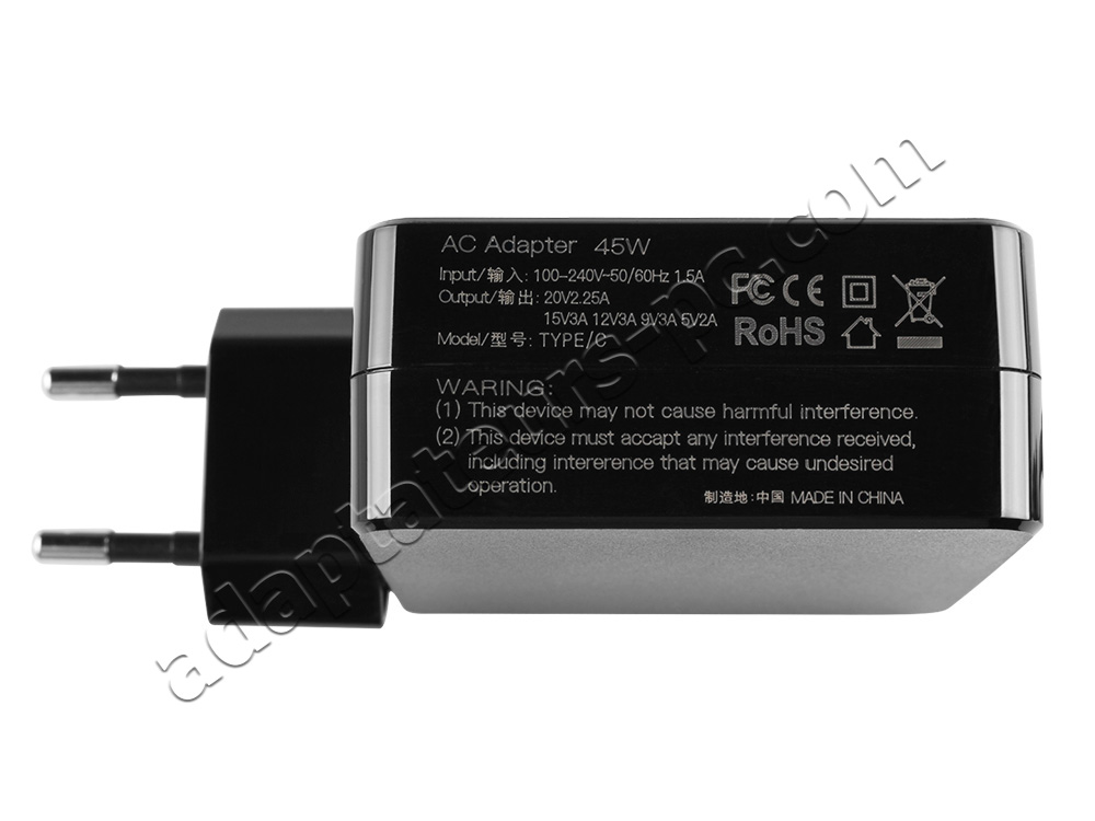 45W Lenovo SA10E75815 AC Adaptateur Chargeur + Cable