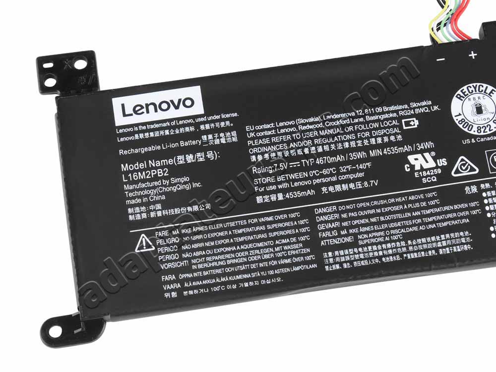 Original Batterie Lenovo Ideapad S145-14API 35Wh 4610mAh