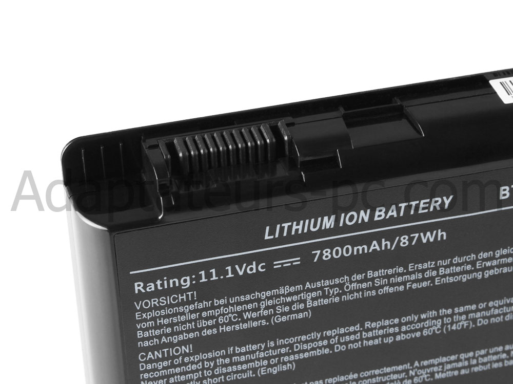 7800mAh Batterie pour MSI 0NE-220US 0NE 206CN