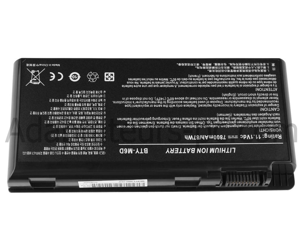 3800mAh Batterie pour MSI GS60