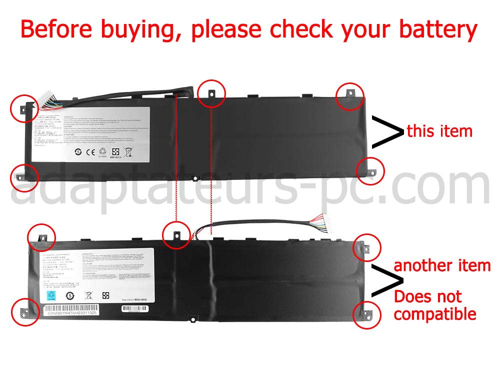 Batterie MSI Creator 17 A10SF A10SGS 5380mAh