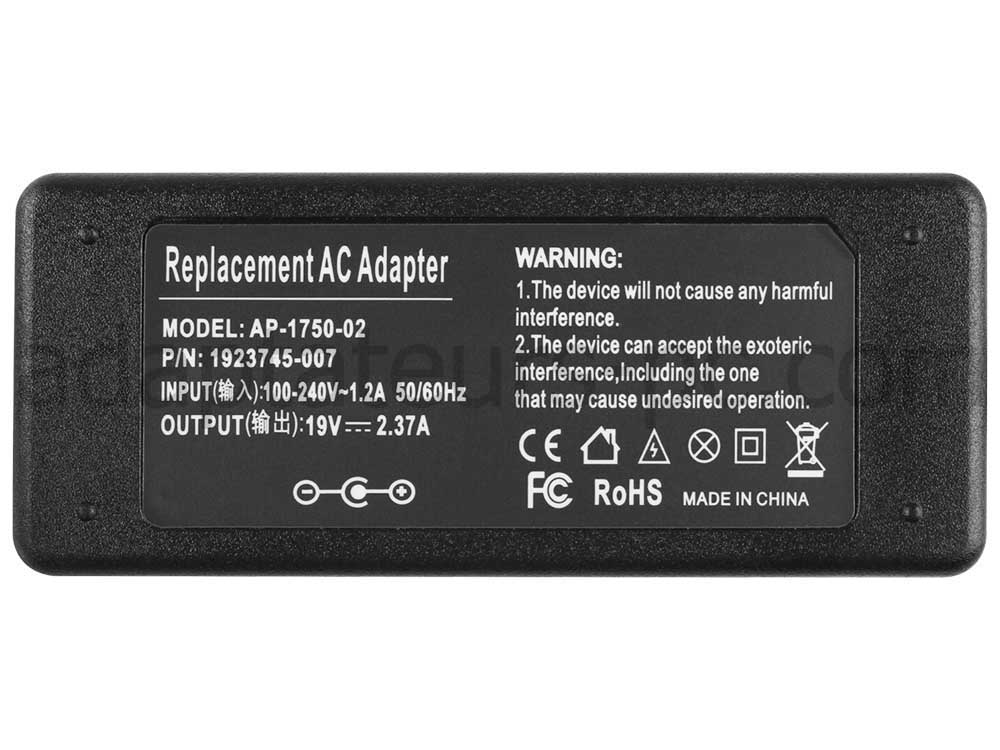 45W AC Adaptateur Chargeur pour Medion Akoya S2218 MD 99352 MD 99590