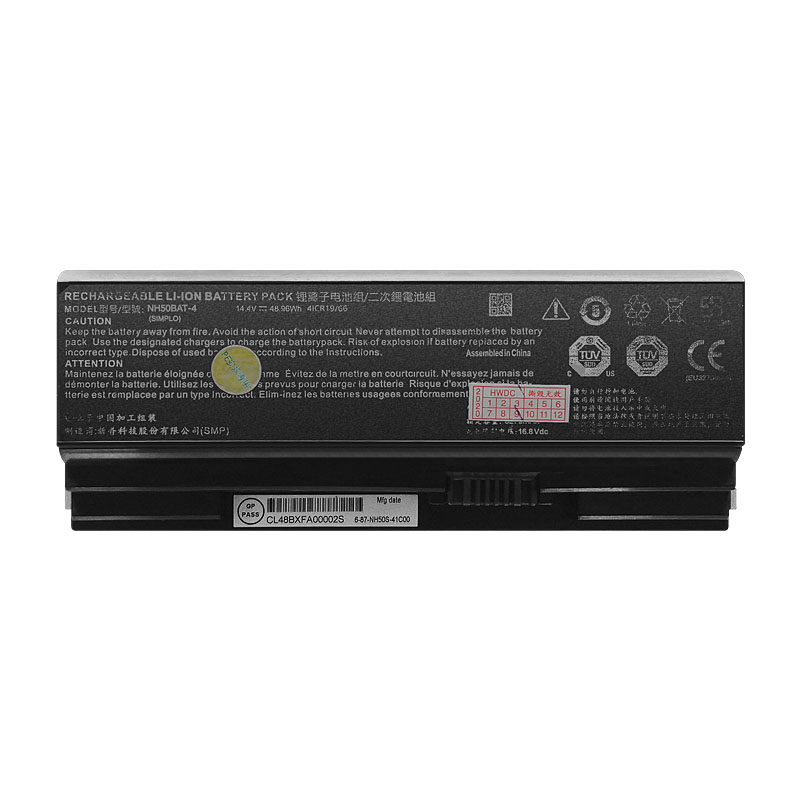 Batterie Clevo NH50RH NH55EDQ NH55RCQ 3275mAh 48.96Wh